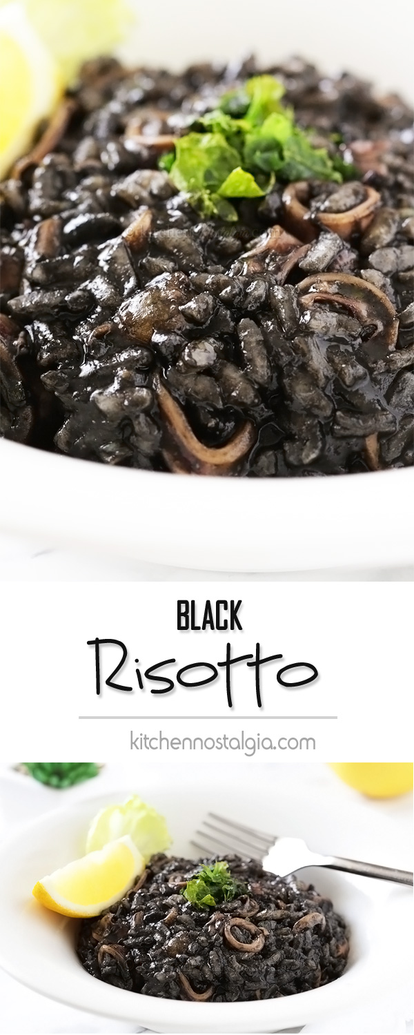 Squid ink risotto - Recipes 